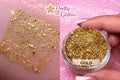 Gold glitter gel