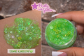 Lime green glitter gel